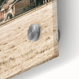 Farmhouse Wall Art – Tranquil Country Home under Oak Tree Print