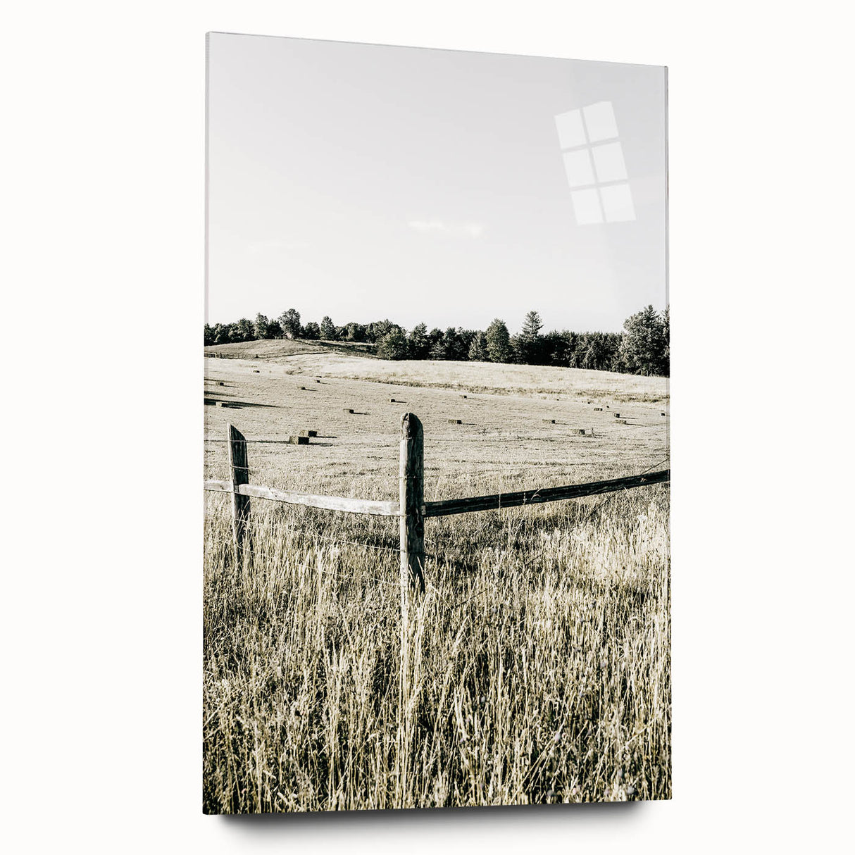Farmhouse Wall Art - Rustic Country Fence with Vintage Farmhouse Charm