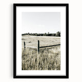 Farmhouse Wall Art - Rustic Country Fence with Vintage Farmhouse Charm