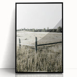 Farmhouse Wall Art - Rustic Country Fence with Vintage Farmhouse Charm