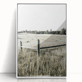 Farmhouse Wall Art - Rustic Country Fence with Vintage Farmhouse Charm