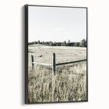Farmhouse Wall Art - Rustic Country Fence with Vintage Farmhouse Charm