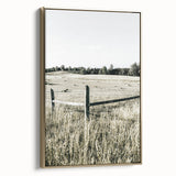 Farmhouse Wall Art - Rustic Country Fence with Vintage Farmhouse Charm