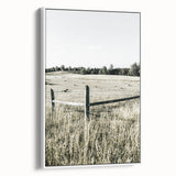 Farmhouse Wall Art - Rustic Country Fence with Vintage Farmhouse Charm