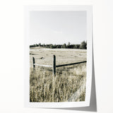 Farmhouse Wall Art - Rustic Country Fence with Vintage Farmhouse Charm