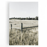 Farmhouse Wall Art - Rustic Country Fence with Vintage Farmhouse Charm
