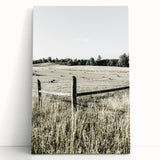 Farmhouse Wall Art - Rustic Country Fence with Vintage Farmhouse Charm