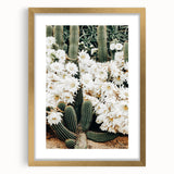 Farmhouse Wall Art – Rustic Cactus Flower Print for Country Style Decor