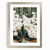 Farmhouse Wall Art – Rustic Cactus Flower Print for Country Style Decor