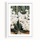 Farmhouse Wall Art – Rustic Cactus Flower Print for Country Style Decor