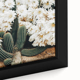 Farmhouse Wall Art – Rustic Cactus Flower Print for Country Style Decor
