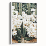 Farmhouse Wall Art – Rustic Cactus Flower Print for Country Style Decor