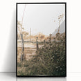 Farmhouse Wall Art - Rustic Fence and Foliage with Warm Country Charm