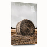 Farmhouse Wall Art - Rustic Hay Bale with Vintage Country Charm