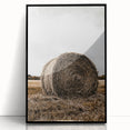 Farmhouse Wall Art - Rustic Hay Bale with Vintage Country Charm