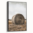 Farmhouse Wall Art - Rustic Hay Bale with Vintage Country Charm