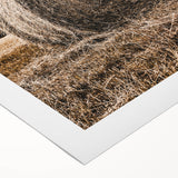 Farmhouse Wall Art - Rustic Hay Bale with Vintage Country Charm