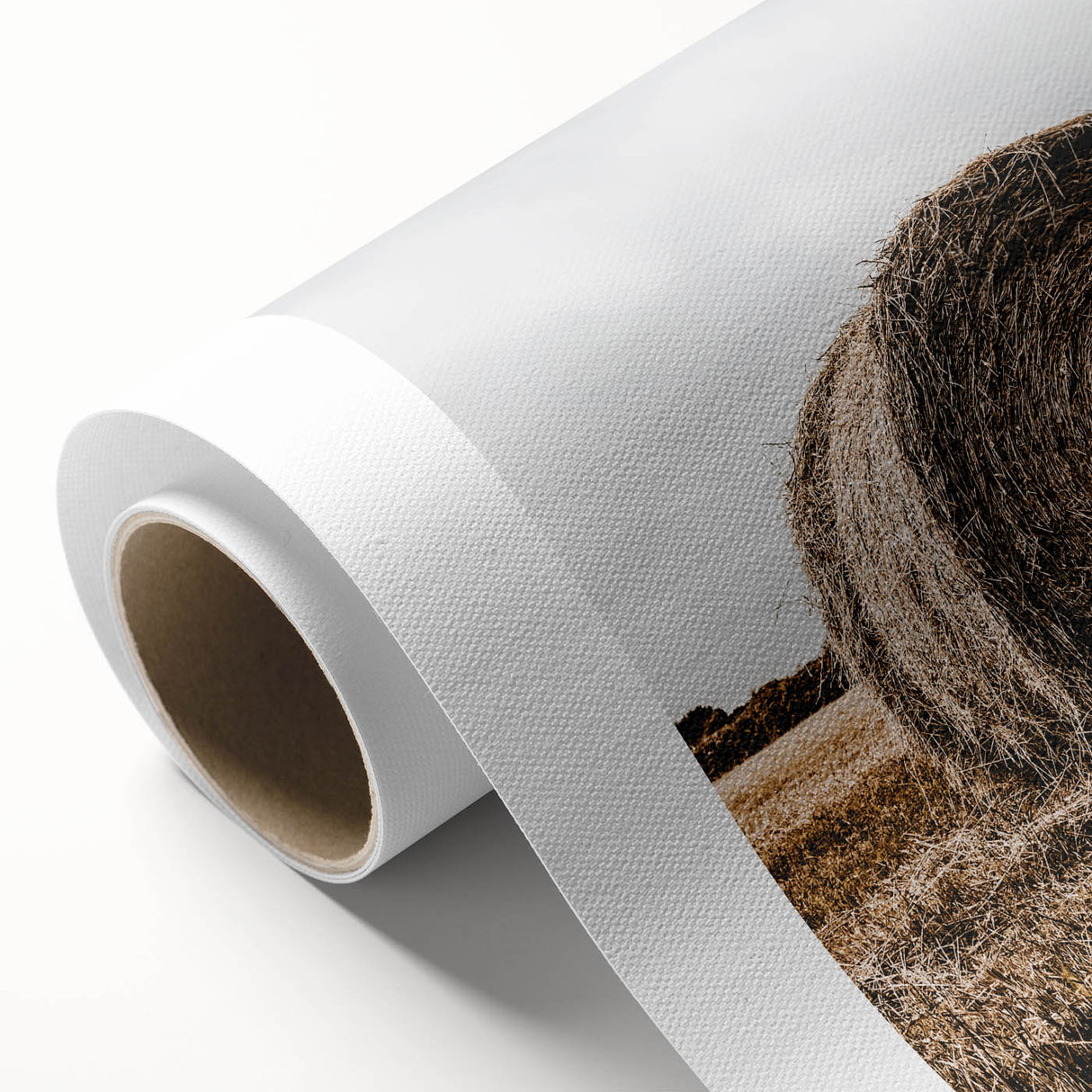 Farmhouse Wall Art - Rustic Hay Bale with Vintage Country Charm