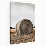 Farmhouse Wall Art - Rustic Hay Bale with Vintage Country Charm