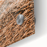 Farmhouse Wall Art - Rustic Close-Up of Hay Bales with Country Charm