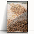 Farmhouse Wall Art - Rustic Close-Up of Hay Bales with Country Charm