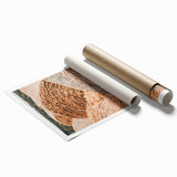 Farmhouse Wall Art - Rustic Close-Up of Hay Bales with Country Charm