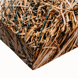 Farmhouse Wall Art - Rustic Close-Up of Hay Bales with Country Charm