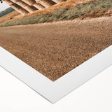 Farmhouse Wall Art - Stacked Hay Bales by Country Road with Rustic Charm