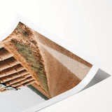 Farmhouse Wall Art - Stacked Hay Bales by Country Road with Rustic Charm