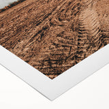 Farmhouse Wall Art - Rustic Plowed Field with Country Farmhouse Charm