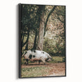Farmhouse Wall Art - Rustic Pig in Wooded Path with Country Farm Charm