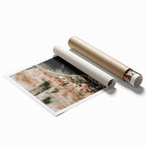 Farmhouse Wall Art - Pig Foraging in Autumn Leaves with Rustic Charm