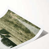 Farmhouse Wall Art - Serene Hay Bales in Open Field with Rustic Charm