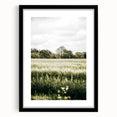 Farmhouse Wall Art - Tranquil Green Field with Trees and Rustic Charm