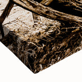 Rustic Farmhouse Wall Art - Antique Wagon Wheel Country Style Decor