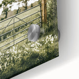 Farmhouse Wall Art - Tranquil Farm Gate with Rustic Countryside Charm
