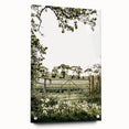 Farmhouse Wall Art - Tranquil Farm Gate with Rustic Countryside Charm