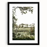Farmhouse Wall Art - Tranquil Farm Gate with Rustic Countryside Charm
