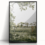 Farmhouse Wall Art - Tranquil Farm Gate with Rustic Countryside Charm
