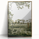 Farmhouse Wall Art - Tranquil Farm Gate with Rustic Countryside Charm