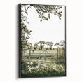Farmhouse Wall Art - Tranquil Farm Gate with Rustic Countryside Charm