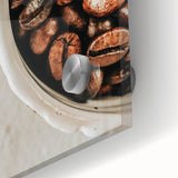 Farmhouse Wall Art - Rustic Coffee Beans Close-Up with Vintage Charm