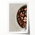 Farmhouse Wall Art - Rustic Coffee Beans Close-Up with Vintage Charm