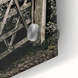 Rustic Private Gate Wall Art – Farmhouse Countryside Aesthetic