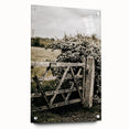 Rustic Private Gate Wall Art – Farmhouse Countryside Aesthetic