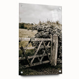 Rustic Private Gate Wall Art – Farmhouse Countryside Aesthetic