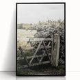 Rustic Private Gate Wall Art – Farmhouse Countryside Aesthetic