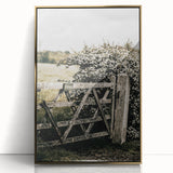Rustic Private Gate Wall Art – Farmhouse Countryside Aesthetic