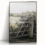 Rustic Private Gate Wall Art – Farmhouse Countryside Aesthetic