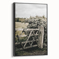 Rustic Private Gate Wall Art – Farmhouse Countryside Aesthetic